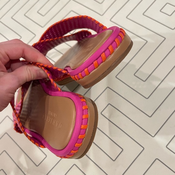 Daniella Shevel Whipstitch Pink Perforated Sandals - Picture 9 of 9